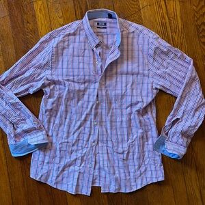 Large IZOD plaid button down